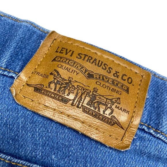 Vintage 90s Orange Tab Levi’s Action Blue Jeans Sz 38/31 - Picture 5 of 16